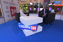 В Новосибирске мэр наукограда Кольцово дал интервью каналу «Сибирь 24» на «Технопроме-2023» 